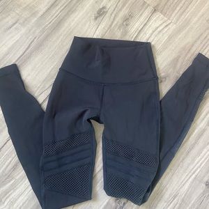 Lululemon black mesh 28” leggings like new